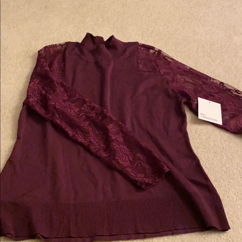 Dark red sweater